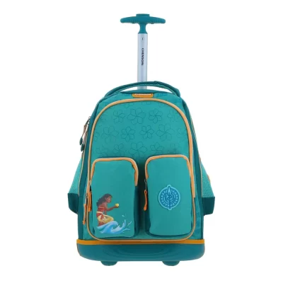 Mochila con Ruedad Grande Turquesa - Princesas Hei