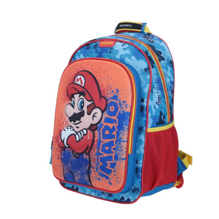 Mochila Grande Azul - Mario Bros Splash - Imagen 2