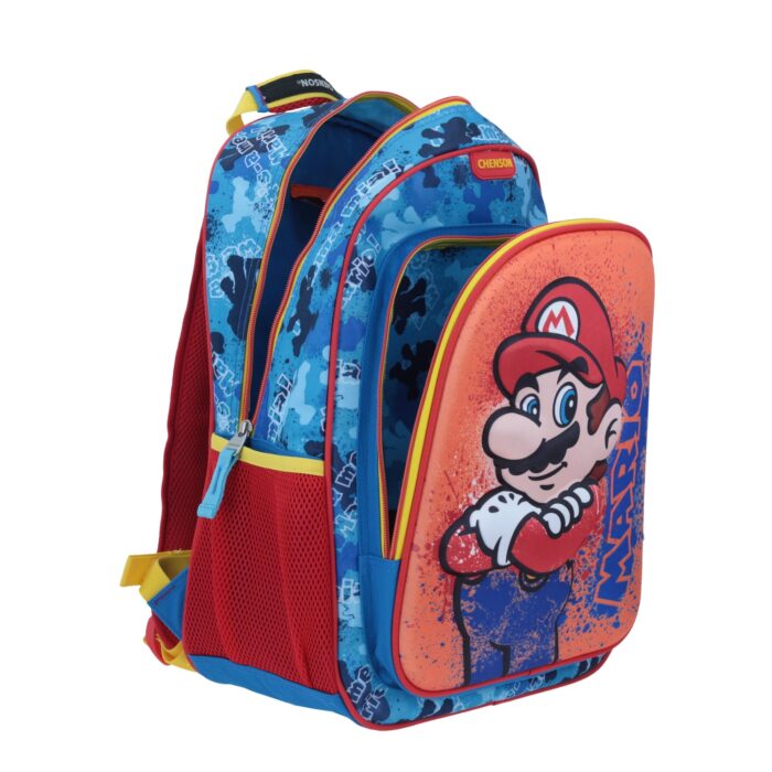 Mochila Grande Azul - Mario Bros Splash - Imagen 5