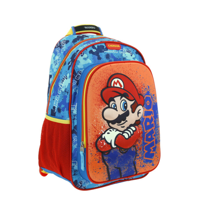 Mochila Grande Azul - Mario Bros Splash - Imagen 8