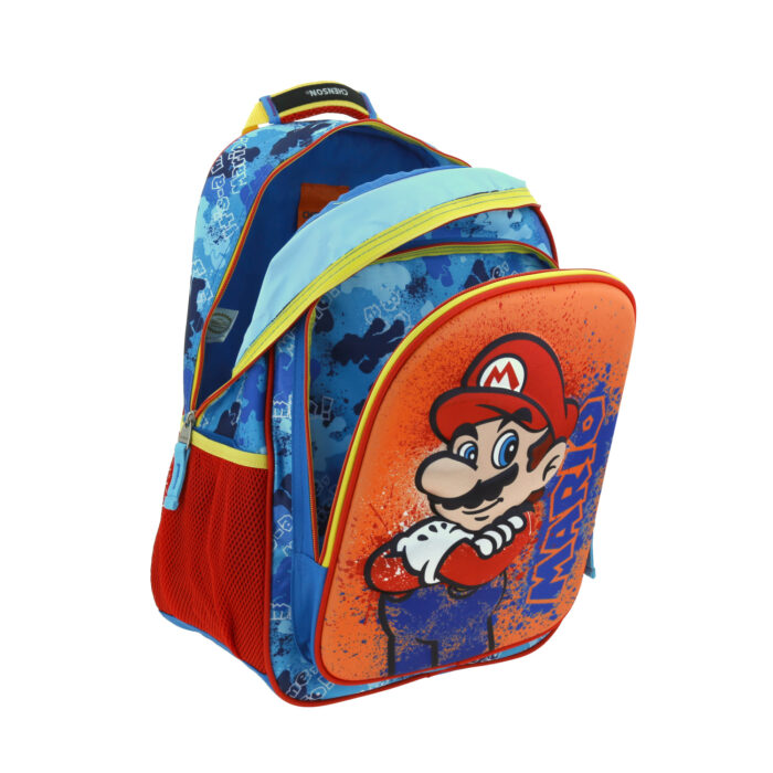 Mochila Grande Azul - Mario Bros Splash - Imagen 9