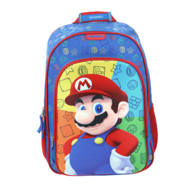 Mochila Grande Azul - Mario Bros Playba
