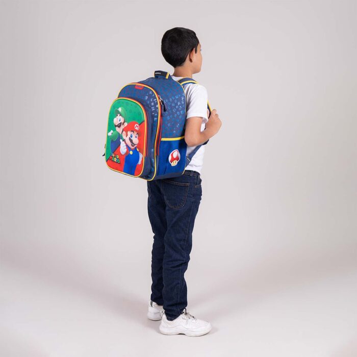 Mochila Grande Azul - Mario Bros Bros - Imagen 8
