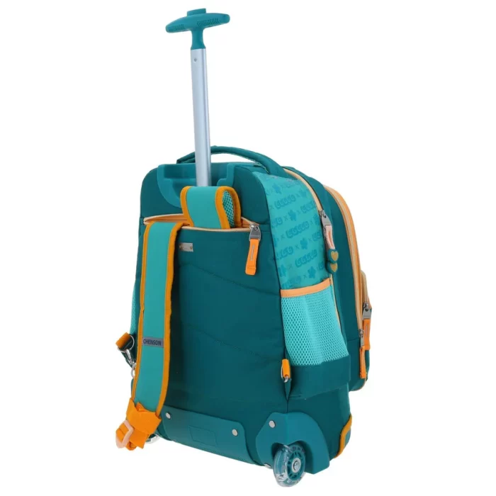 Mochila con Ruedad Grande Turquesa - Princesas Hei - Imagen 7