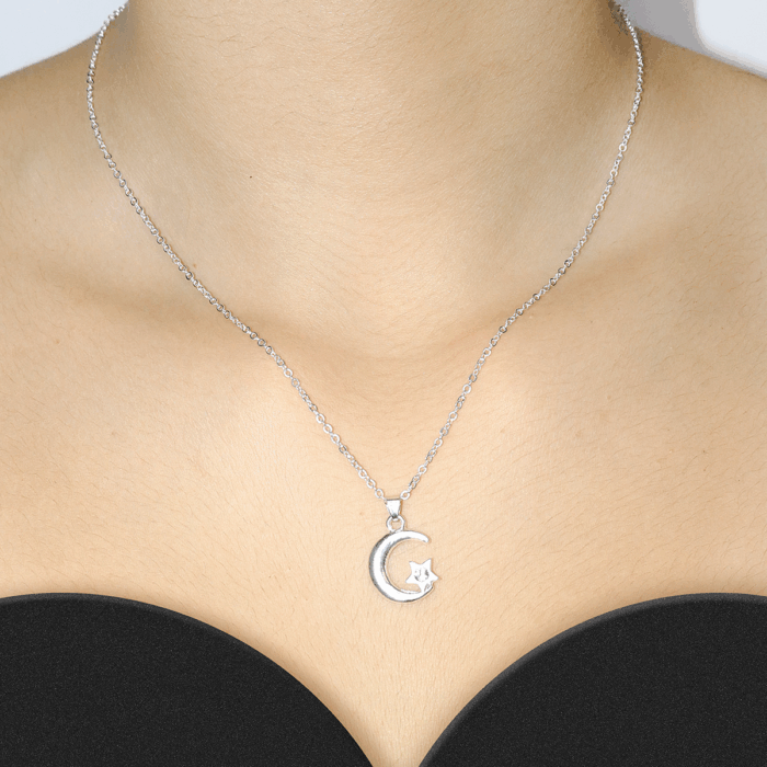 Cadena Luna con Estrella Plateada - Imagen 2
