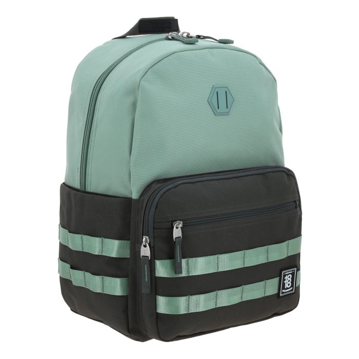 Mochila Verde Grande Escolar 1818 Belt - Imagen 5