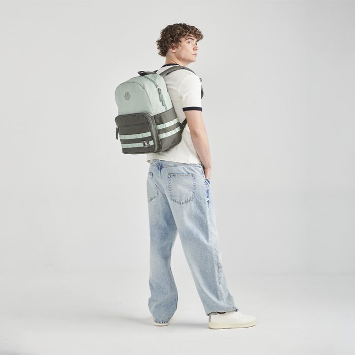 Mochila Verde Grande Escolar 1818 Belt - Imagen 8
