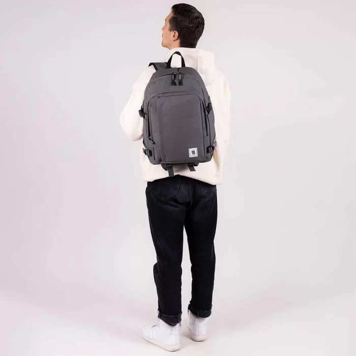 Mochila grande 1818 Unisex WYNN Gris - Imagen 6