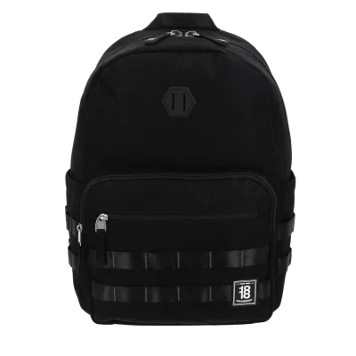 Mochila Negra Escolar 1818 Belt