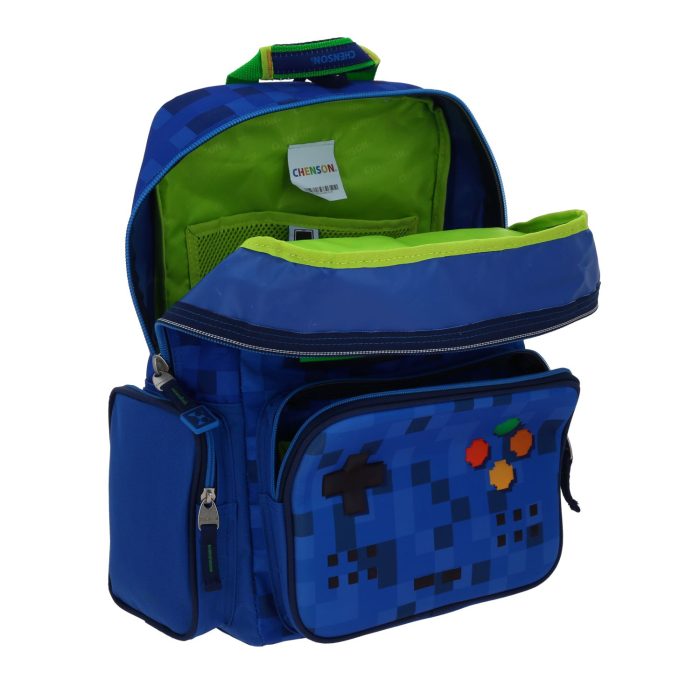 Mochila Escolar Azul con Diseño Gamer Chenson Original Galaga - Imagen 7