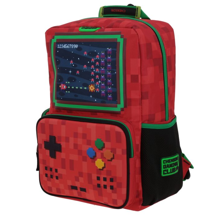 Mochila Escolar Roja con Diseño Gamer Chenson Original Galaga - Imagen 2