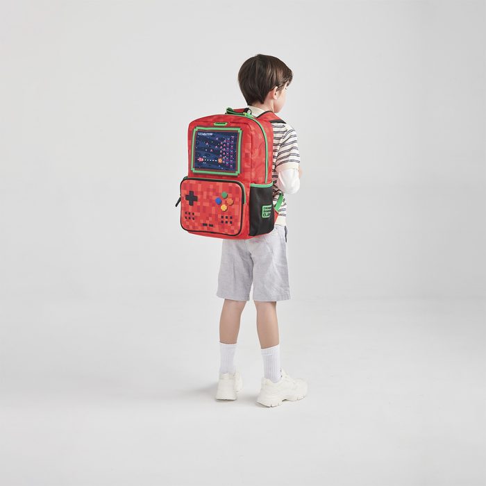 Mochila Escolar Roja con Diseño Gamer Chenson Original Galaga - Imagen 8
