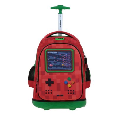 Mochila con Ruedas Roja Escolar Diseño 3D Chenson Original Galaga