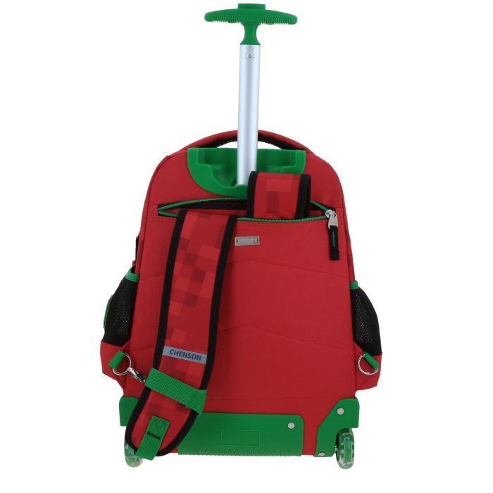 Mochila con Ruedas Roja Escolar Diseño 3D Chenson Original Galaga - Imagen 4