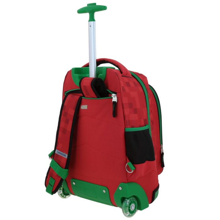 Mochila con Ruedas Roja Escolar Diseño 3D Chenson Original Galaga - Imagen 5