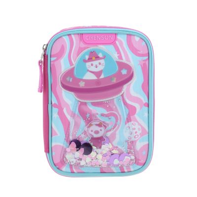 Lapicera Rosa Gatito Espacial Happy Girl Ajua