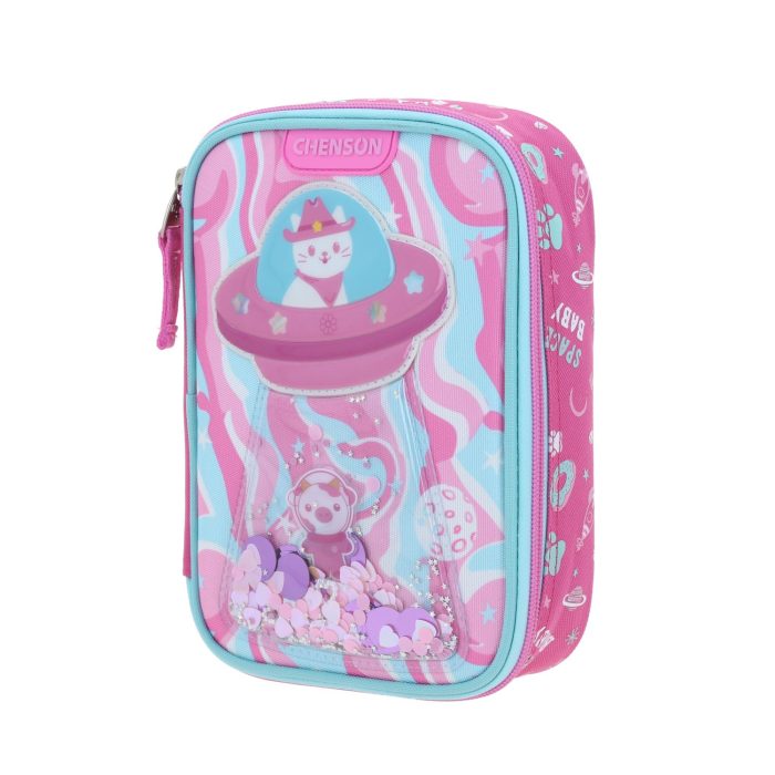 Lapicera Rosa Gatito Espacial Happy Girl Ajua - Imagen 2