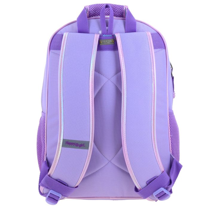 Mochila Lila Brillante Diseño con Flor Happy Girl Flof - Imagen 7