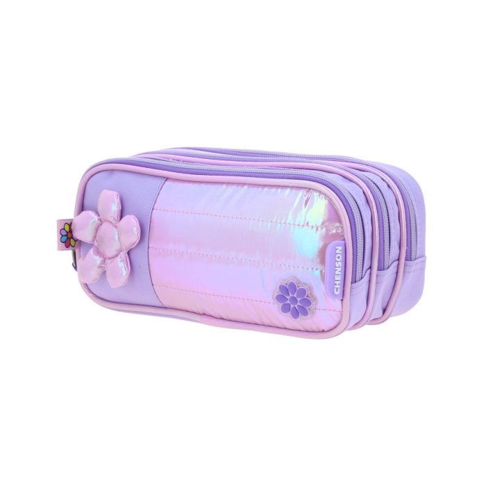 Lapicera Lila Brillante Con Flor Happy Girl Happy Girl Flof - Imagen 2
