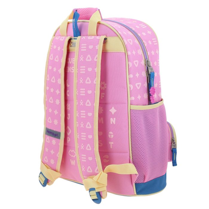 Mochila Rosa Con Bordado Happy Girl Gipsy - Imagen 6