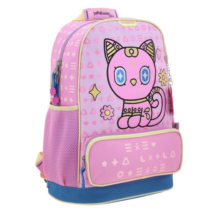 Mochila Rosa Con Bordado Happy Girl Gipsy - Imagen 4