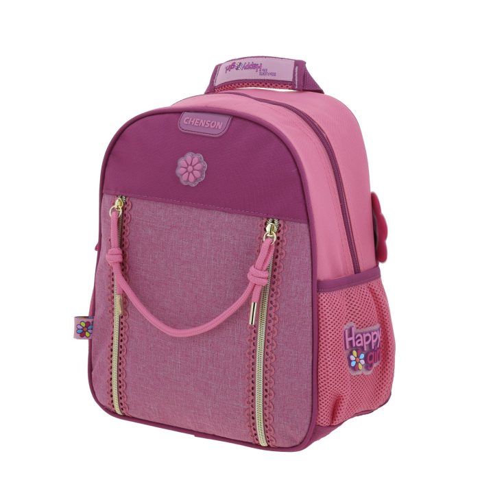 Mochila Rosa Escolar Happy Girl Tarlait - Imagen 2