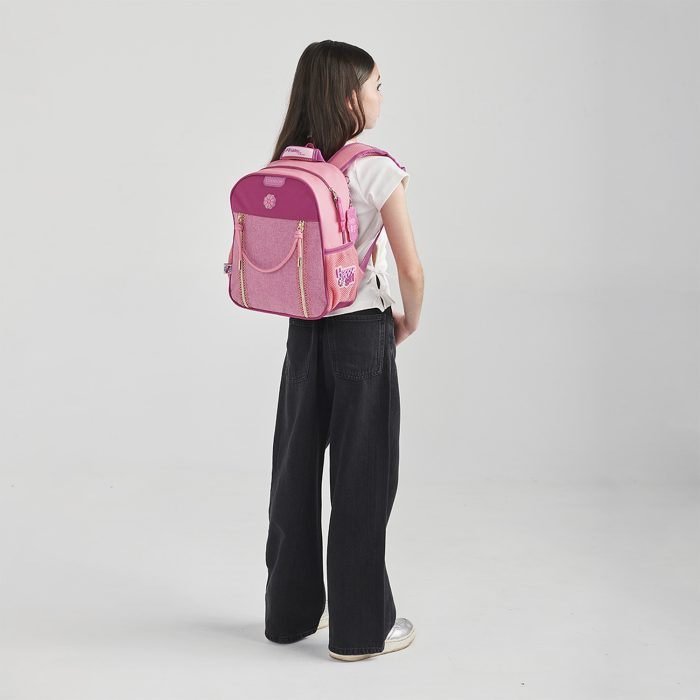 Mochila Rosa Escolar Happy Girl Tarlait - Imagen 8