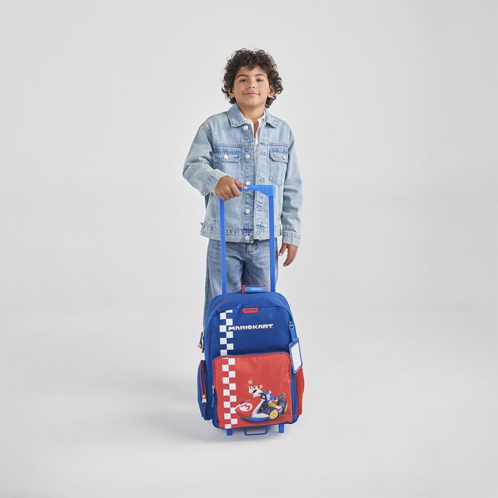 Mochila con Ruedas Azul Mario Bros Chenson Brife - Imagen 8