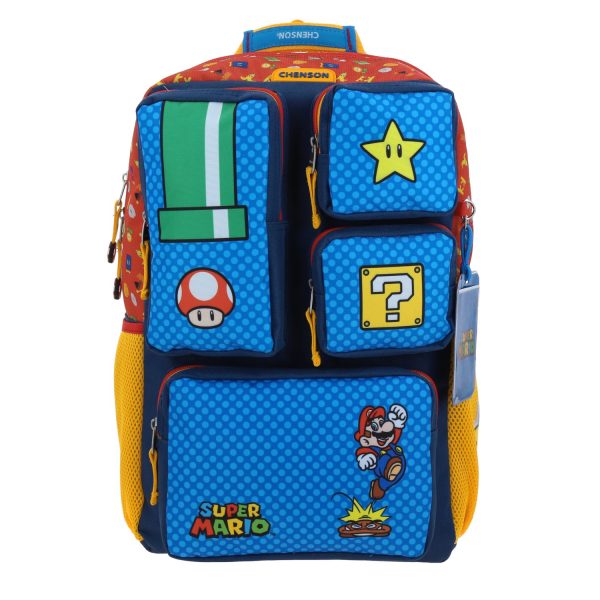 Mochila Azul Mario Bros Chenson Under