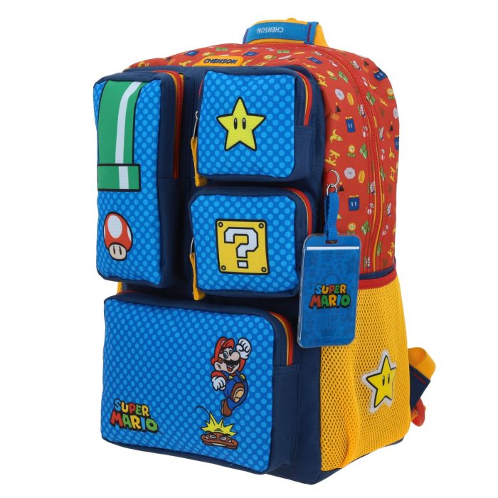 Mochila Azul Mario Bros Chenson Under - Imagen 2