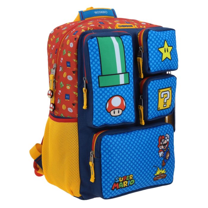 Mochila Azul Mario Bros Chenson Under - Imagen 6