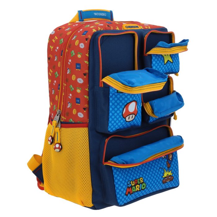 Mochila Azul Mario Bros Chenson Under - Imagen 7