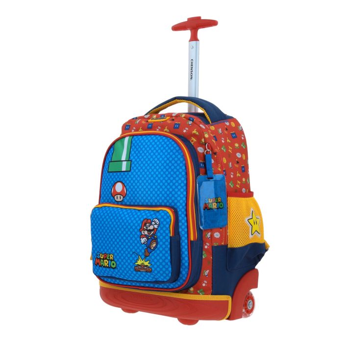 Mochila con Ruedas Azul Mario Bros Chenson Onder - Imagen 2