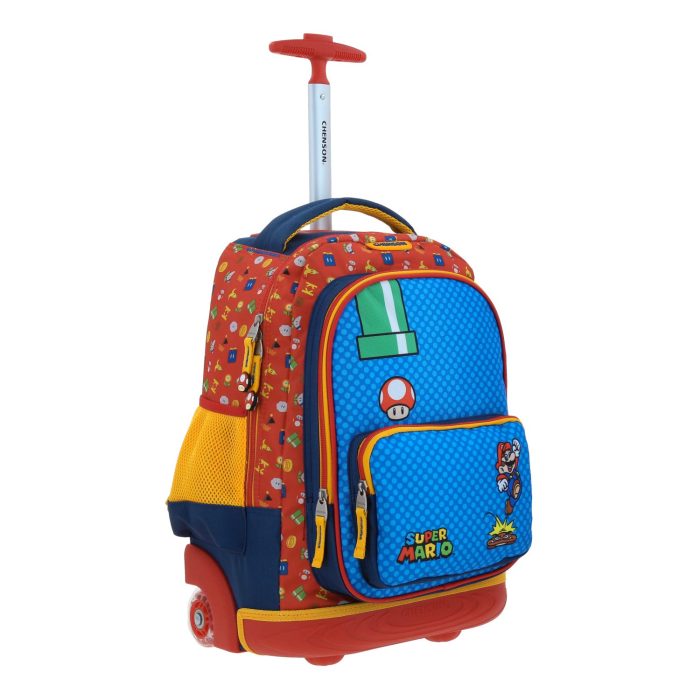 Mochila con Ruedas Azul Mario Bros Chenson Onder - Imagen 5