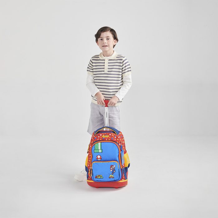 Mochila con Ruedas Azul Mario Bros Chenson Onder - Imagen 8