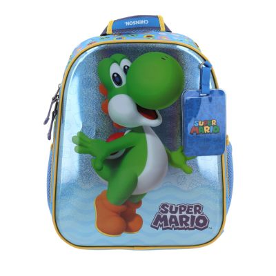 Mochila Azul Yoshi Mario Bros Chenson