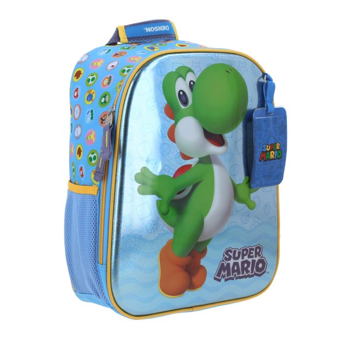 Mochila Azul Yoshi Mario Bros Chenson - Imagen 6