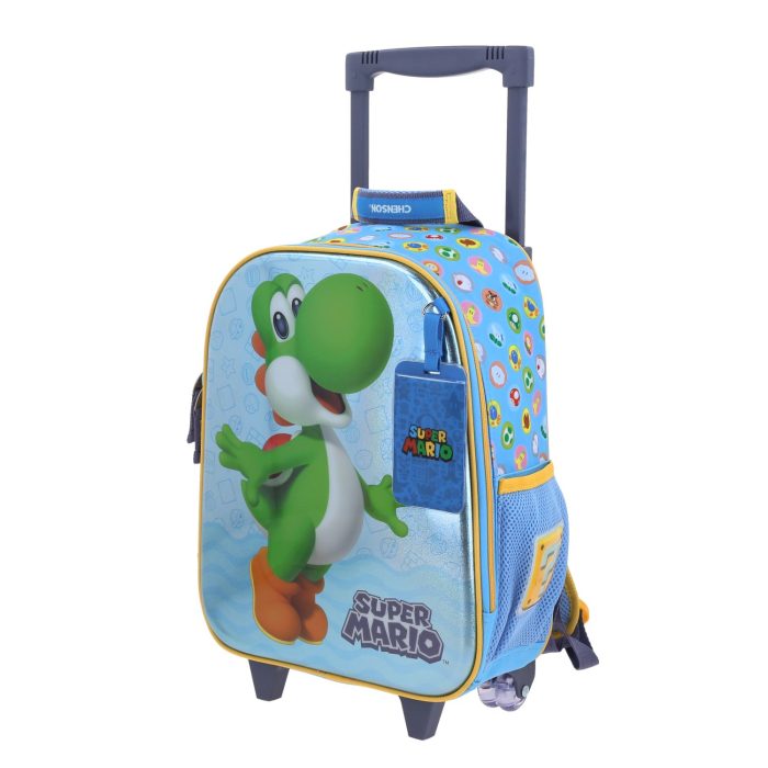 Mochila Azul con Ruedas Mario Bros Chenson Param MB70526-9 - Imagen 2