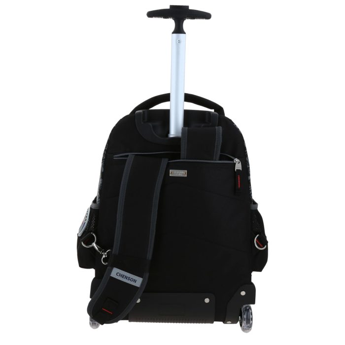Mochila Negra con Ruedas Mario Bros Chenson Racer - Imagen 4