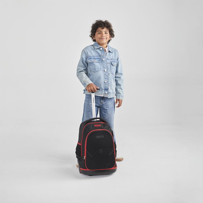 Mochila con Ruedas Negra Miles Morales Chenson Caps - Imagen 8