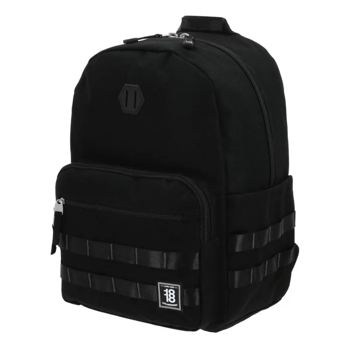 Mochila Negra Escolar 1818 Belt - Imagen 2