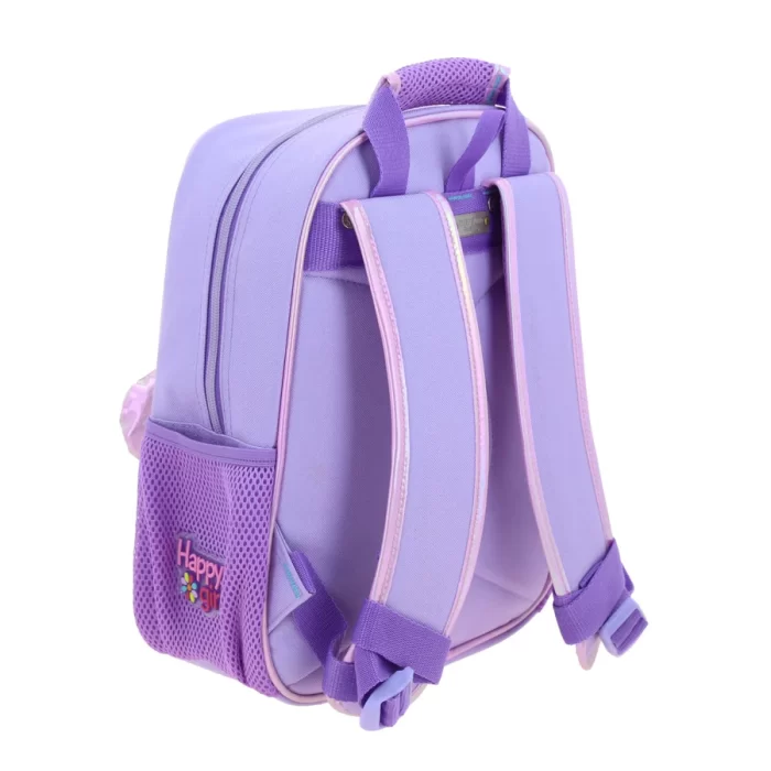 Mochila Lila con Flor 3D Brillante Happy Girl Flof - Imagen 7